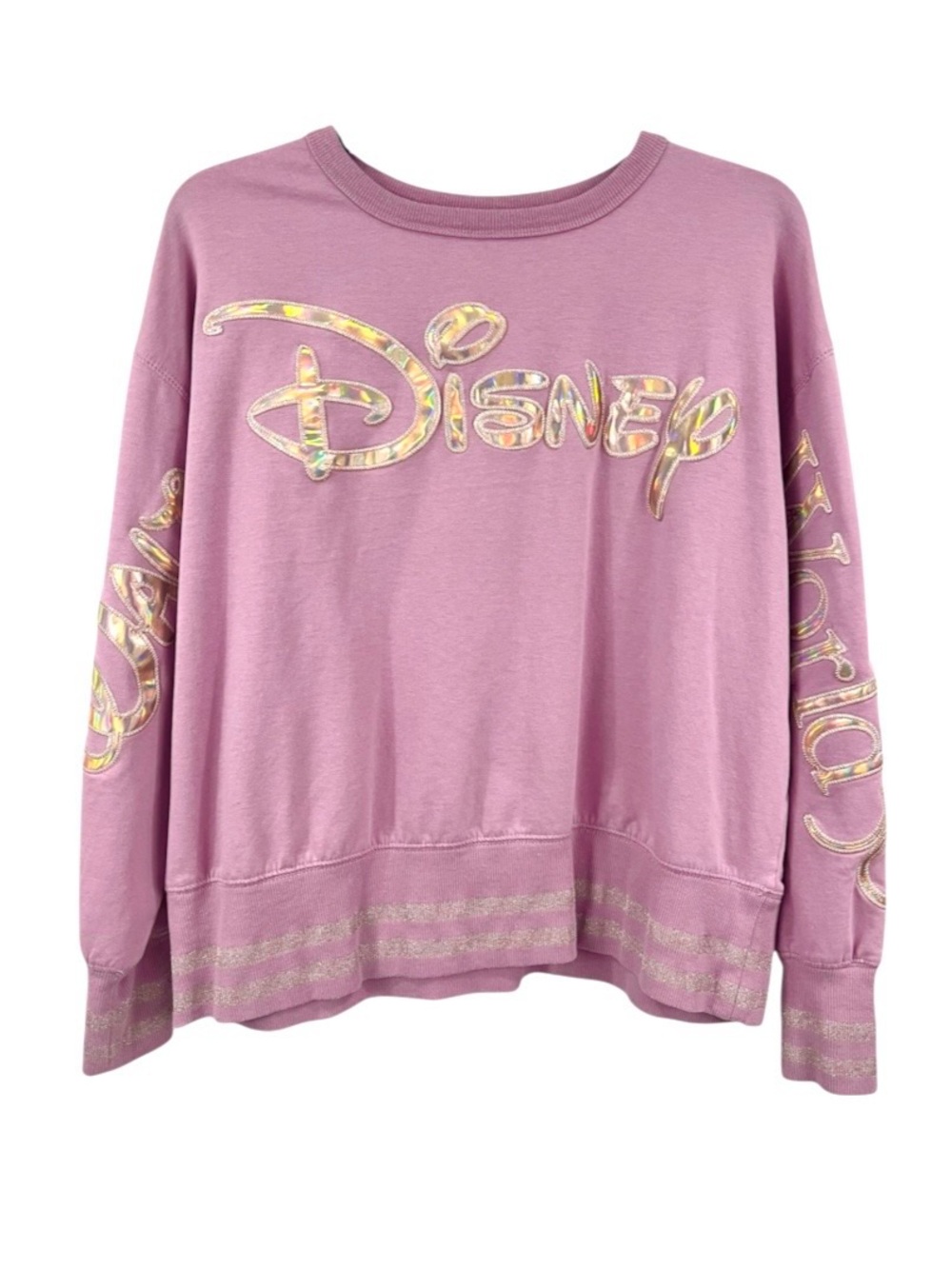 Walt Disney World 50th Anniversary Long Sleeve Iridescent Pullover Sweatshirt